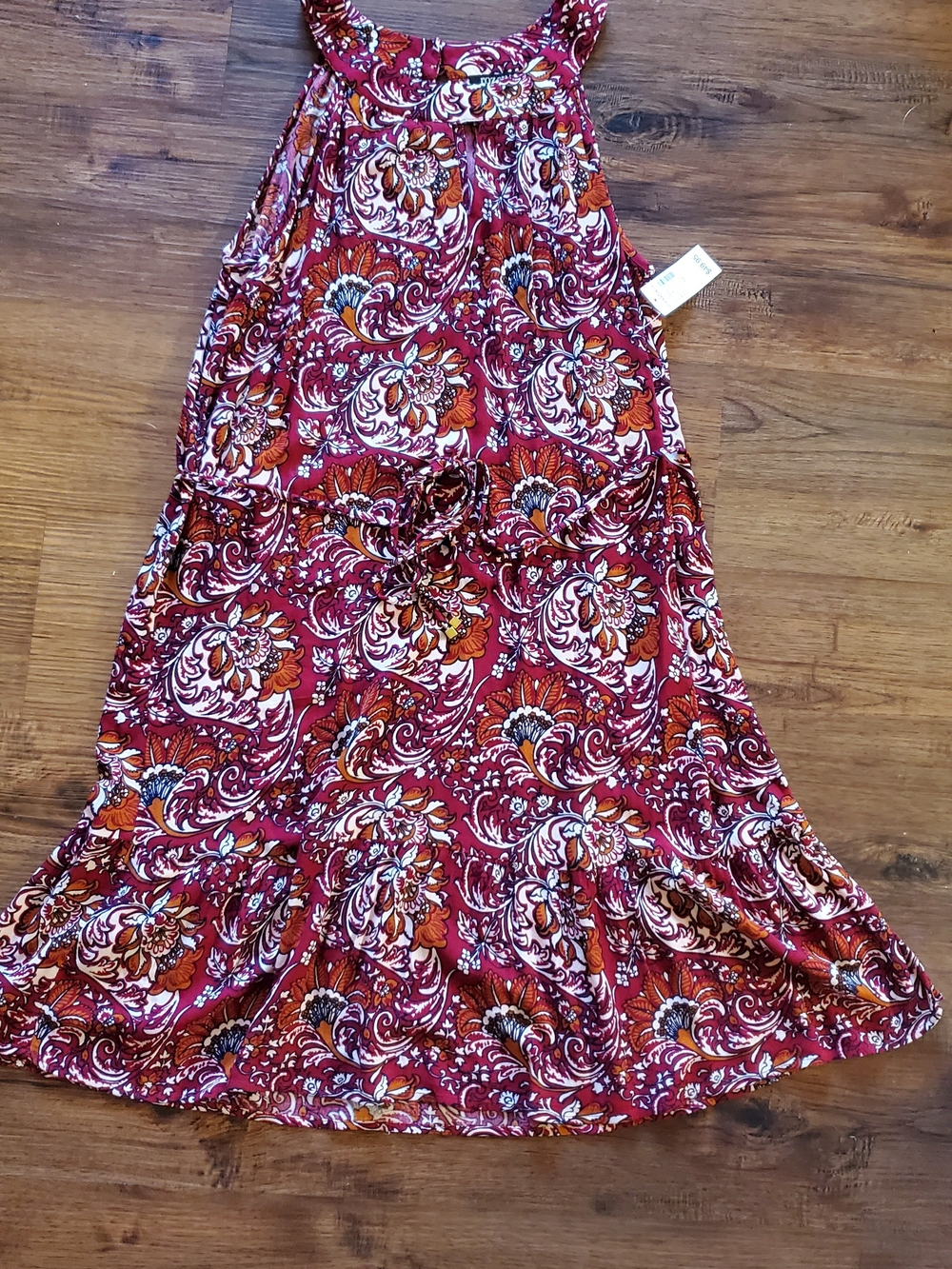 NWT Roz & Ali Burgundy Dress